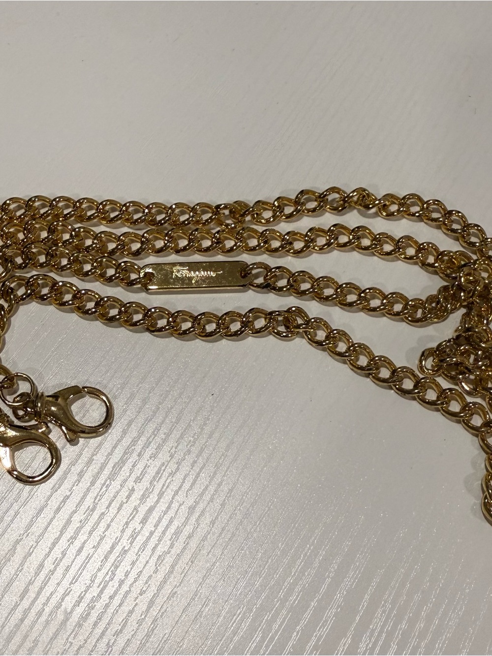 Salvatore Ferragamo Gold Chain for Bag or Wallet